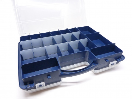 Storage case with 32 compartments
